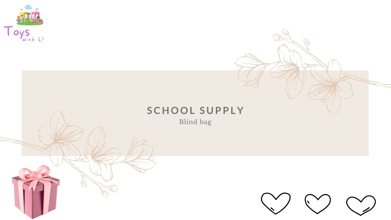 School supply paper blind bag. @Toys with L!