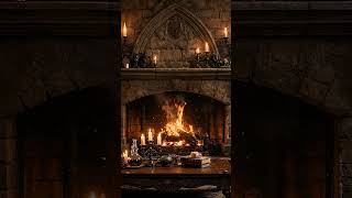 Gothic Fireplace ASMR Ambience (4K) 🔥