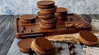 Four ingredients Healthy Peanut Butter Cups I Peanut Butter Cups