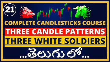 Three White Soldiers Pattern | Complete Candlesticks Course in TELUGU | Ep-21 | Stock Market Badi