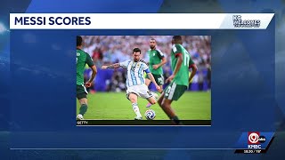 Messi mencetak sejarah dengan hat trick di pertandingan Piala Dunia pertama yang pernah dimainkan...