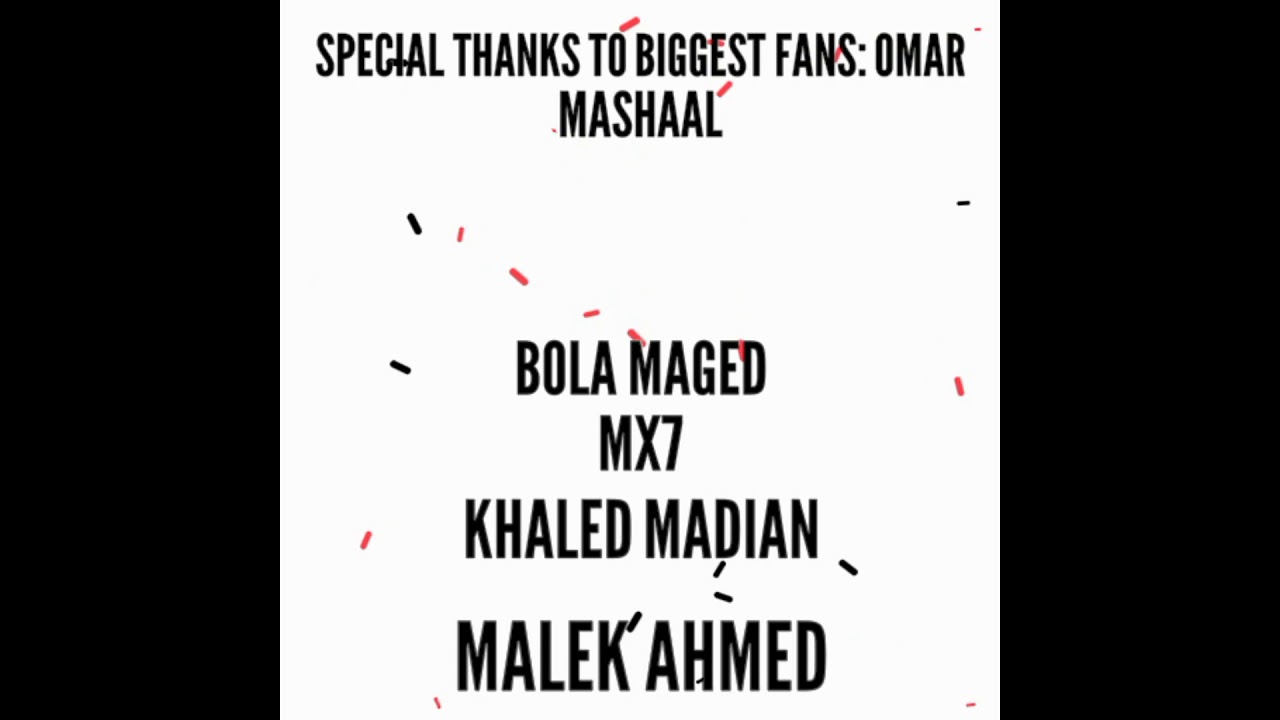 Special thanks to my Fans