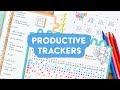 My Favorite Bullet Journal Trackers for Productivity | Sea Lemon