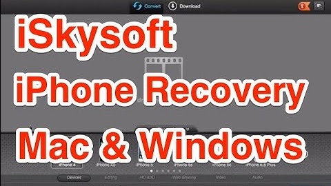 iSkysoft iPhone Data Recovery for Mac and Windows Review