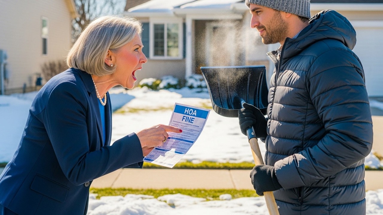 HOA Fined Me For Snow Removal Hours, So I Quit And Let Them Shovel By Hand All Season