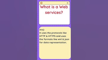 what is a web service | web service
