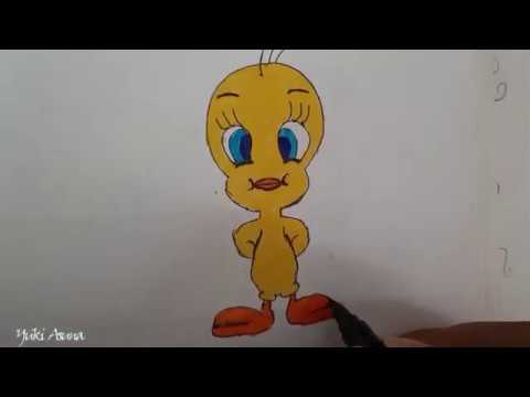 HOW TO DRAW TWEETY [VERY EASY] - YouTube