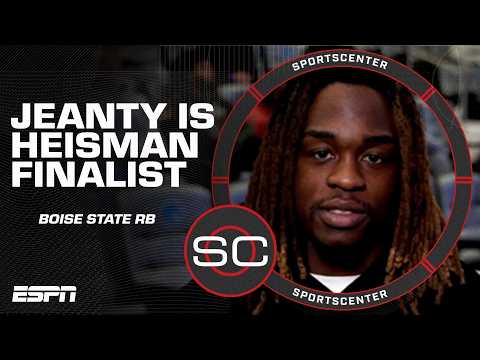Ashton Jeanty reacts to being named a HEISMAN TROPHY FINALIST: Amazing opportunity! ๐ | SportsCenter