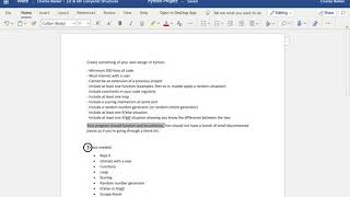 Structures Final Project Instructions