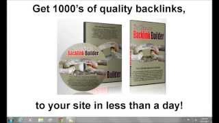 The Ultimate Backlink Builder 2013