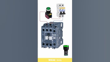 Push Button Controls AC Contactor with Indicator Light Status.