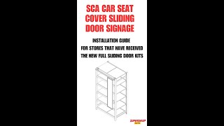 SCA CAR SEAT COVER   SLIDING SIGNAGE ASSEMBLY VIDEO GUIDE -NEW