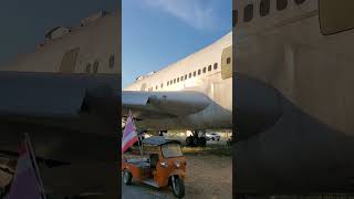 747 Passenger Airplane Surrounded By Food Stalls ! Part 2