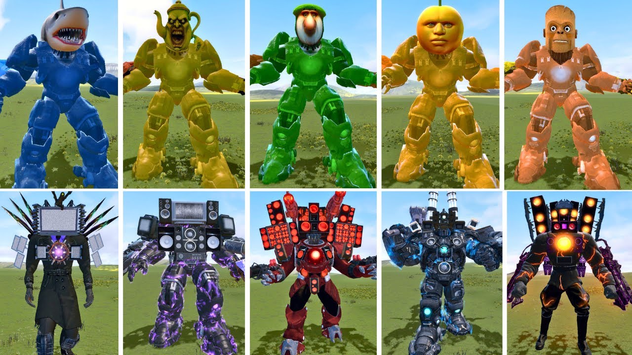 EVOLUTION OF ALL MECHA ODINDINDUN, MECHA TUNG TUNG SAHUR VS ALL SPEAKER MAN, TIVIMAN ? Garry's Mod
