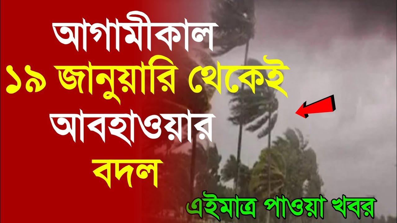 আজকের আবহাওয়ার খবর: 19 January 2026, West Bengal Weather Report Toda
