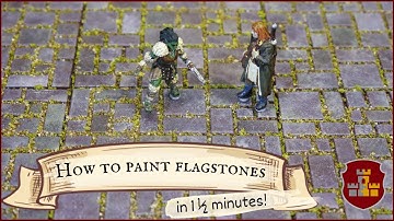Flagstone Flock Modular Realms magnetic dungeon tiles painting guide, D&D terrain
