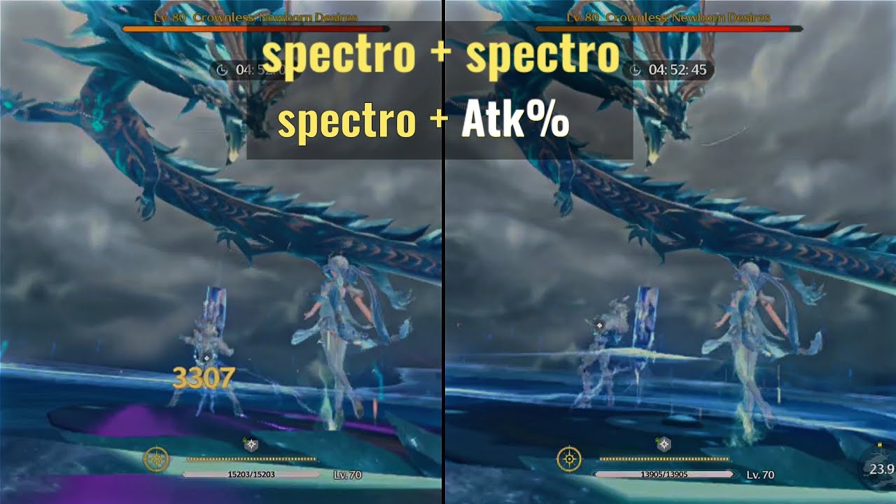 Jinhsi Spectro + Spectro Vs Spectro + Atk% | Echoes Build Comparisons ...
