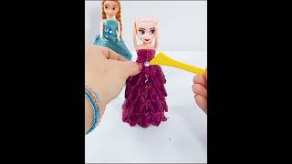 DIY Making Amazing Play Doh Dresses with Glitter for Disney Princess Dolls Shorts  19