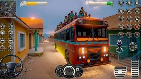 Indian Bus Driver Simulator 2024 Mobile First Bus Transporter Driving -Android GamePlay @OddmanGames