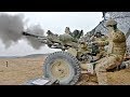 US Army Artillery Fire Very Powerful M119A3 Lightweight Howitzer | GoPro footage With Slow Motion