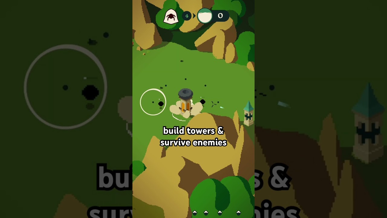 Early gameplay of my new tower defense game Rift Riff! 