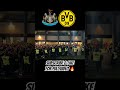 Dortmund Fans incredible football chant! #nufc #newcastle #ucl #championsleague #dortmund #shorts