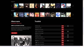 Music Band Website Template