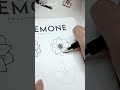 How to draw ANEMONE