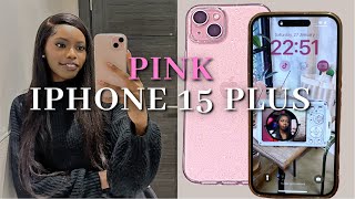 ✨Unboxing and Customizing the Pink iPhone 15 Plus  | StepbyStep iPhone Tutorial