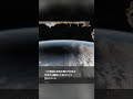 地球の大気圏外で大気越しに見た月 ISSで撮影 #shorts #space #nasa #iss #internationalspacestation #moon