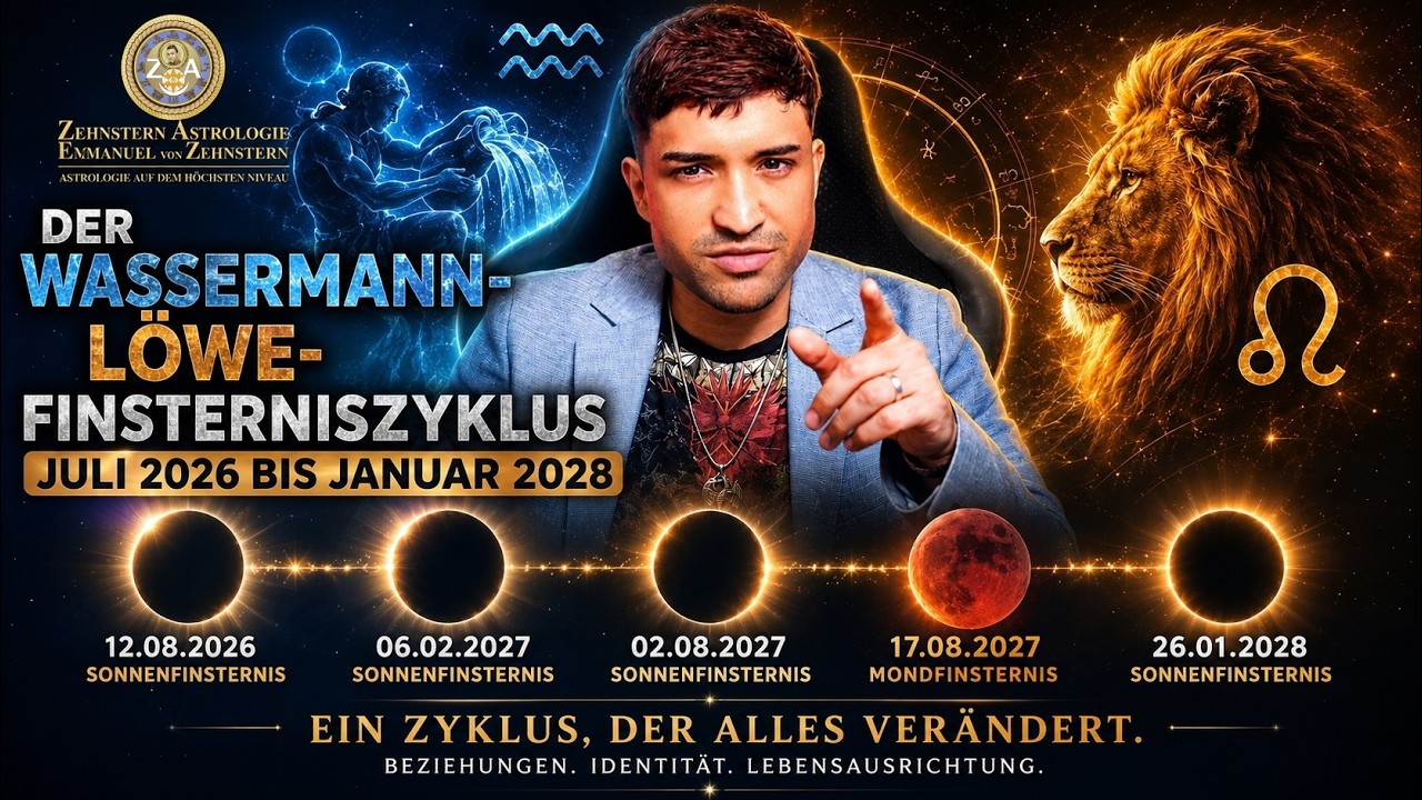 🔴JULI 2026 - JANUAR 2028 | DER WASSERMANN-LÖWE-FINSTERNISZYKLUS DIE FÜNF PORTALE DER VERÄNDERUNG