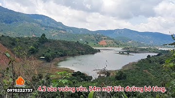 Đất nghỉ dưỡng, đất hồ Kala, Di Linh, 4.2 sào mặt tiền đường bê tông kéo dài đến 54m, vuông vắn.