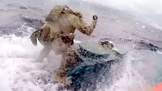 WILD RIDE! Coast Guard jumps on fleeing narco-sub in Pacific Ocean