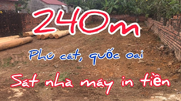 Bán đất thổ cư huyện quốc oai , đất xã phú cát giá rẻ 240m