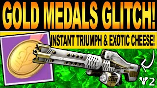Destiny 2 | GOLD MEDALS GLITCH! How To Get INSTANT Complete TRIUMPH, HEIR APPARENT Cheese & Farm!