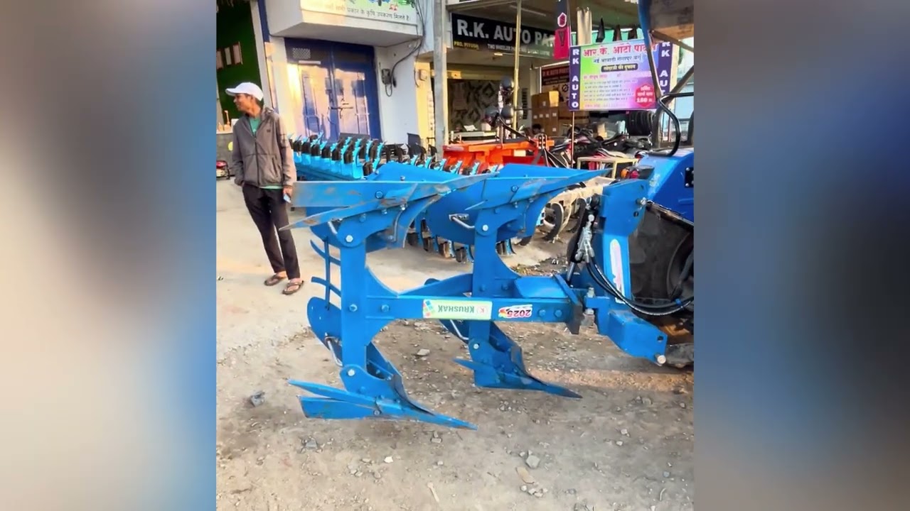 Krushak Revarsable hydrolic plow at @Shri_mahakal_agro_agency 