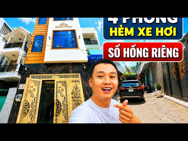 Bán nhà Gò Xoài Bình Tân 4 Phòng Hẻm xe hơi gần nhà thờ, Sổ hồng riêng