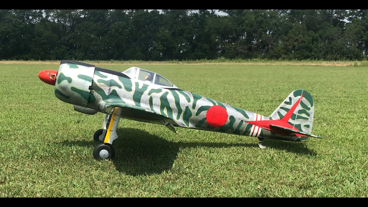 Hanger 9 Nakajima Ki-43 Hayabusa "Oscar" powered by Saito FG90R3 at SJRCS field.