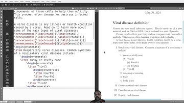 Numbered list in LaTeX