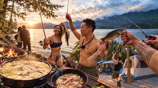 NONSTOP Bass Fishing! 5 Days At Cultus Lake's BIGGEST Campsite screenshot 1