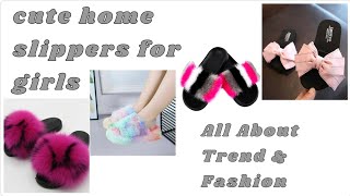 fluffy home slippers for girls