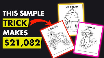 How to passively make $21,082 a month - The scissors Method (Amazon kdp)