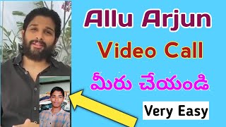 Allu Arjun whatsapp video call editing || How to Create Allu Arjun Video Call in Mobile || Telugu screenshot 3