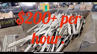 Scrapping old windows + how to, time spent and money earned.
