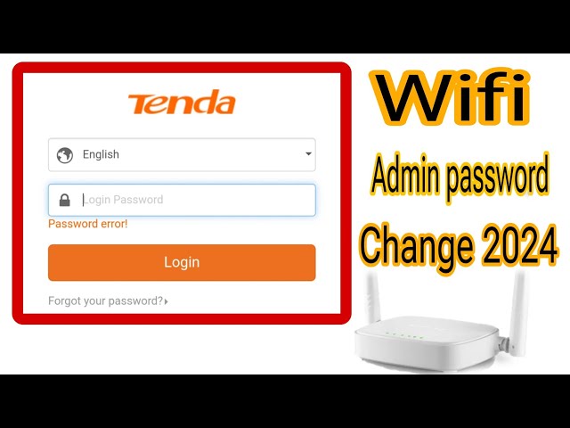 Tenda Admin123 Pword Change Pword - Infoupdate.org