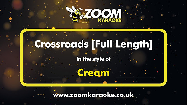 Crossroads Karaoke version - Karaoke performance video thumbnail