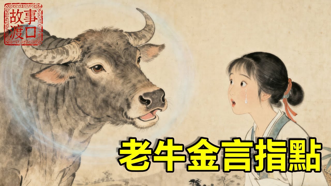 七歲女孩被父母以3两银子賣掉，绝望向上天哭訴，旁邊老牛感動不已竟開口說話：跑到深山裡，那有你的活路！ 結局看哭所有人！【故事渡口】#民間故事 #故事分享 #故事