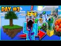 I BEAT THE GAME On DAY 1! | Minecraft Skyblock