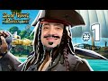 alanzoka jogando Sea of Thieves Piratas do Caribe com os amigos - Parte 1