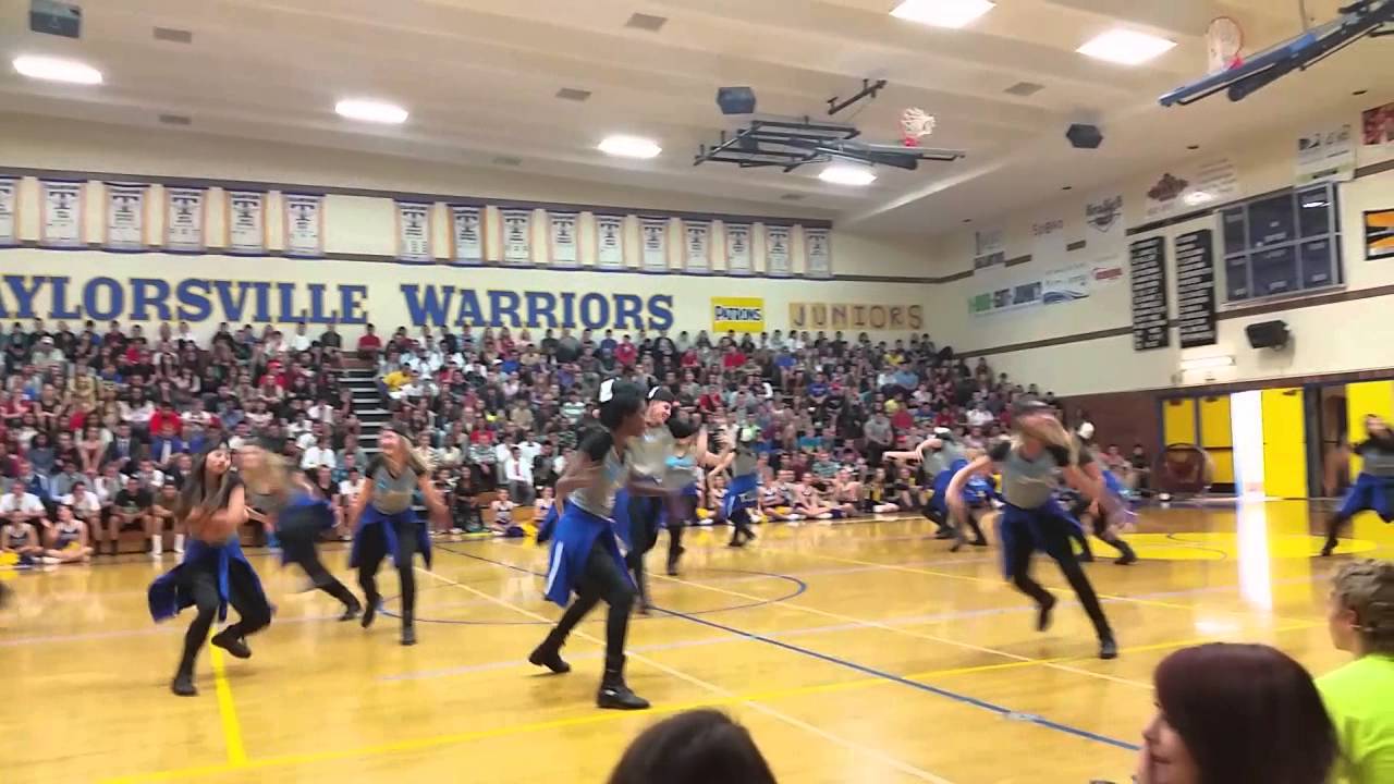Dance Co Taylorsville Warriors HS Hello Day assembly 2014 YouTube